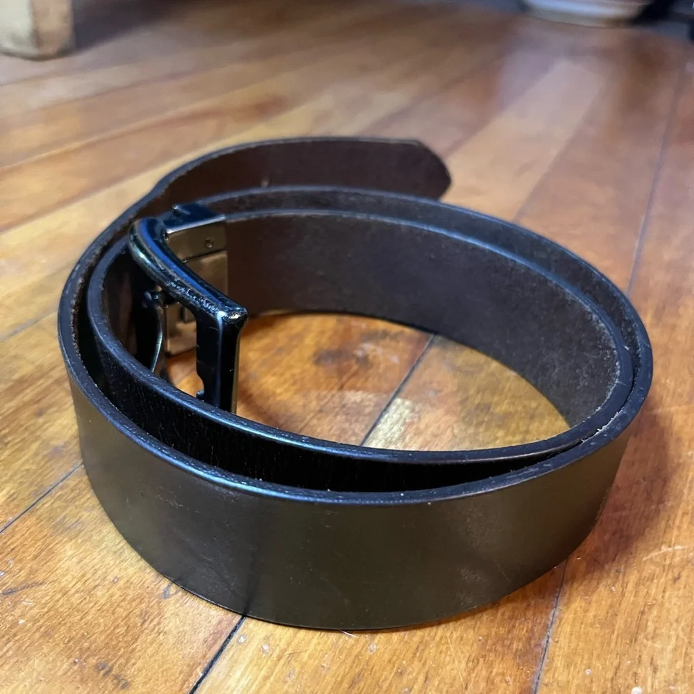 Dark Brown Genuine Leather Made‎ in India Men’s Belt Size 36